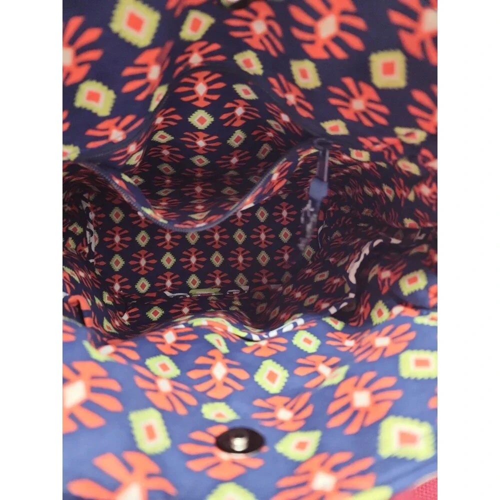 Vera Bradley Sun Valley Tote Double Handle Snap Closure Geometric Retired